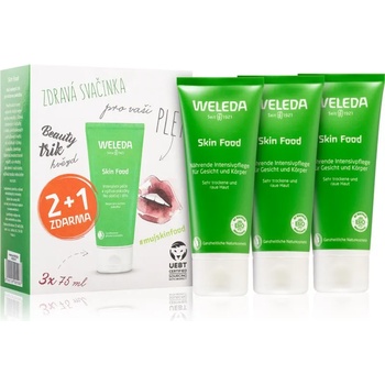 Image 1 of Weleda Skin Food универсален подхранващ крем с билки за много суха кожа 3x75ml