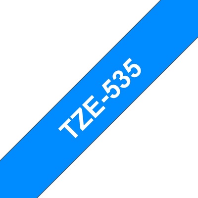 Brother TZe-535, modrá / bílá 1 ks (12mm, laminovaná) TZe535