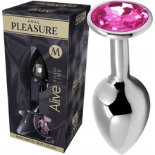 Alive Mini Metal Butt Plug Anal Pleasure Pink M