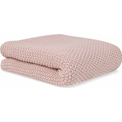 Bonjourbébé detská pletená deka z organickej bavlny Pink