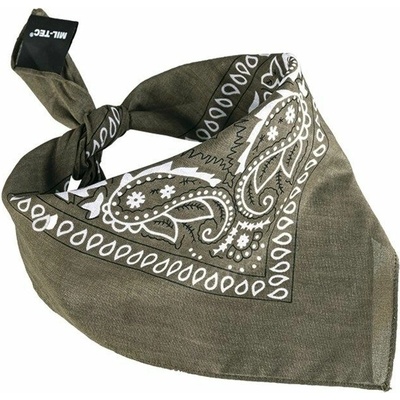 Šátek bandana western olivový
