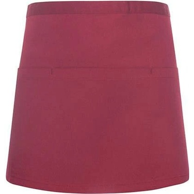 Karlowsky Pasová gastro zástěra s kapsou KY101 Bordeaux 60x35cm