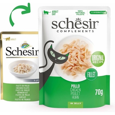 Schesir Cat kuře v želé 12 x 70 g