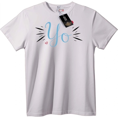 NOONEBRAND Тениска Обичам Сърце - S, White