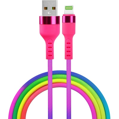 Setty KNA-L-1.22.113 USB - Lightning 1,2m duhový