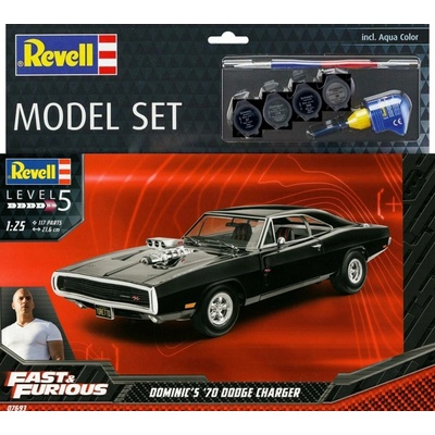 Revell Model Set Fast & Furious Dominics 1970 Dodge Charger Model Set 1:25