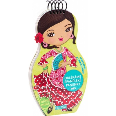 Oblékáme španělské panenky Ines omalovánky Julie Camel