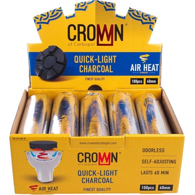 Carbopol Crown Uhlíky do vodní dýmky 40 mm KR 1 x 10