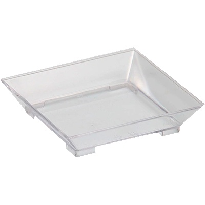 Chef`n RK-Квадратна чинийка за хапки за еднократна употреба PS (MP. 01)(6x6xh1.3cm) (015139)