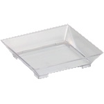 Chef`n RK-Квадратна чинийка за хапки за еднократна употреба PS (MP. 01)(6x6xh1.3cm) (015139)