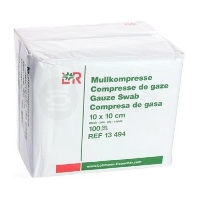 Gazin Gázové kompresy nesterilné 10 x 10 cm 100 kompresov