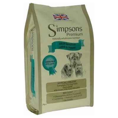 Simpsons Premium Adult Sensitive Jahňacie & zemiaky 2 x 12 kg