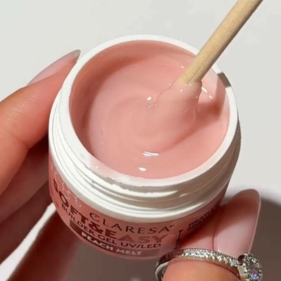 Claresa Uv Led gél na nechty Soft Easy Builder gel peach melt 12g