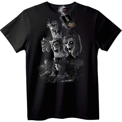 NOONEBRAND Тениска Черепен gang - 7XL, White