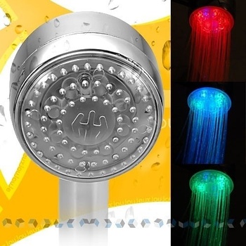 Barevná svítící LED sprcha