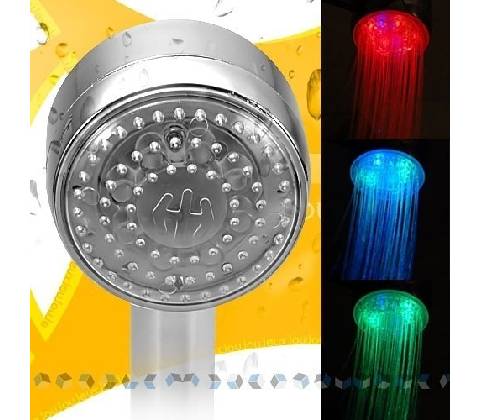 Barevná svítící LED sprcha