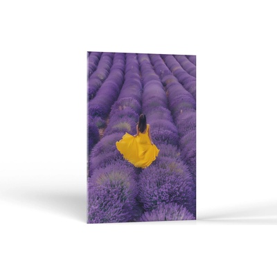 Ľudia Žena v levanduľovom poli | Obrazy Vintessia Rozmery obdĺžnik: 30x45