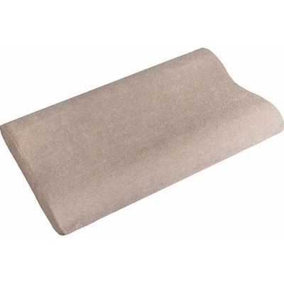 Bellatex polštář anatomický líná pěna Kávová 60x33x9-11
