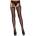 Leg Avenue Чорапи със заден шев Lace Up с самоподдържащ се жартиерен колан