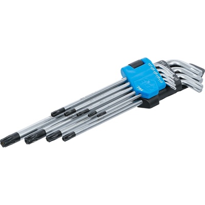 BGS technic Sada zahnutých klíčů velmi dlouhé T-profil pro Torx s otvorem T10 - T50 9dílná BGS 794
