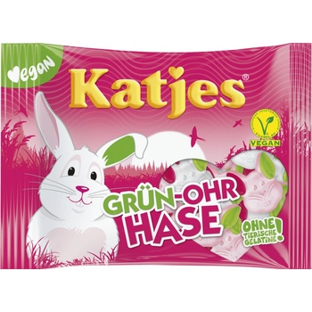 Katjes Cukríky s ovocnou príchuťou Grün-ohr Häse 175 g