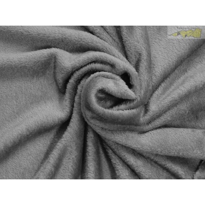flanel fleece šedý