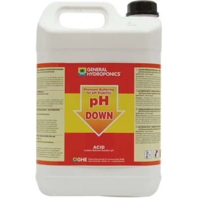 GHE ph DOWN 5L - регулатор за сваляне на Ph