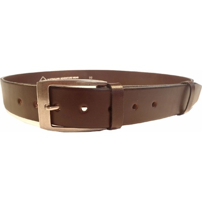 BELT MATT kožený hnědý opasek AAW hnědá