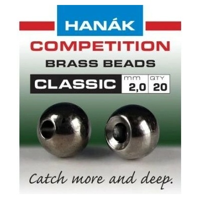 Hanák HA Classic mosaz.hlavičky černý nikl 2.0mm,20ks