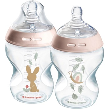 Tommee Tippee Natural Start Anti-Colic бебешко шише Slow Flow 0m+ 2x260ml