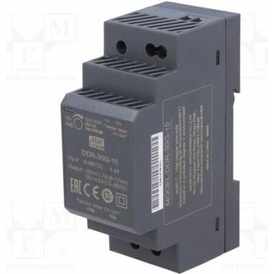 MEAN WELL DDR-30G-15 Měnič: DC/DC; 30W; Uvst: 9÷36VDC; Uvýst: 15VDC; Ivýst: 2A; DDR; OUT: 1
