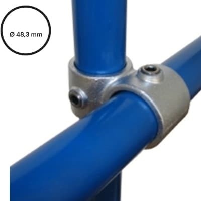 Konstrukční fitinka, spojka ocelových trubek pr. 48,3 mm – úhlový spojovací kříž 161-D48