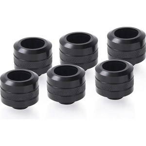 Alphacool Компресионен фитинг Alphacool Eiszapfen PRO 16mm HardTube Fitting G1/4 - Deep Black (6 бр) (AC-1017628) - tehnik