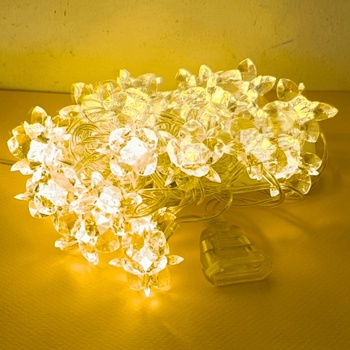 Светещи 20 led цветчета, топло бяло К10