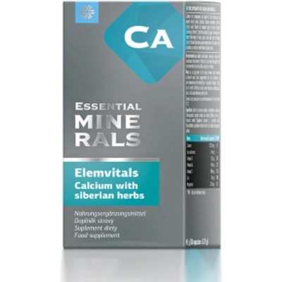 Siberian Wellness Elemvitals Calcium with Siberian Herbs 60 kapsúl