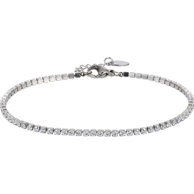 Free Style Tenisový náramok z chirurgickej ocele so zirkónmi MBSS220-175