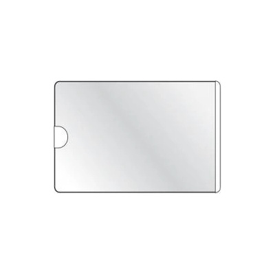 Samolepiace vrecko vizitkové s otvorom zboku DURABLE 93x62mm 100ks