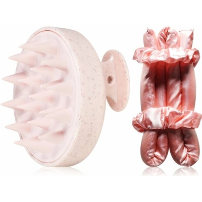 Zoë Ayla Hair Care Zoë Ayla Scalp Massager masážna kefa na vlasy a vlasovú pokožku 1 ks + Zoë Ayla Heatless Curler Set sada na natáčanie vlasov 1 ks