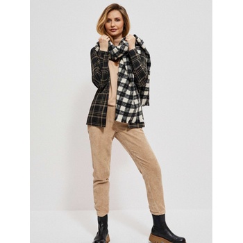 Moodo Бяло-черен кариран шал Moodo Moodo | Cheren | ЖЕНИ | UNI