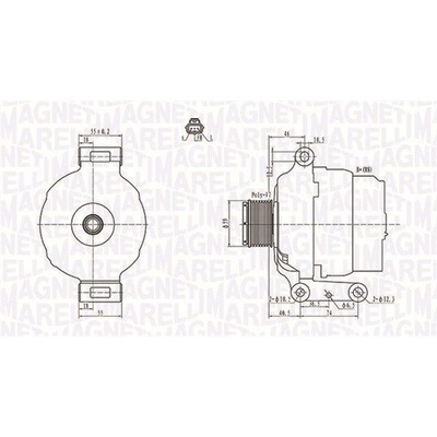 Alternátor MAGNETI MARELLI 063731639010