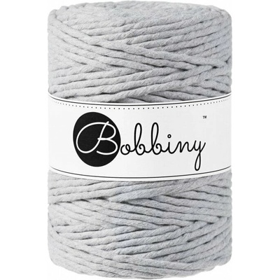 Bobbiny Macrame Cord 5 mm 100 m Light Grey Špagát