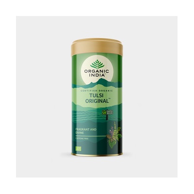 Organic India Tulsi original Bazalka sypaný čaj obranyschopnosť stres vitalita 100 g