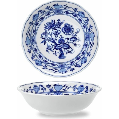 Český porcelán, Dubí Mísa kompotová hluboká Rokoko cibulák 23 cm