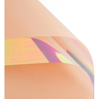 Floristická fólie duhová barevná CF2152 57cm x 57cm 20 arch/bal - 3 meruňková