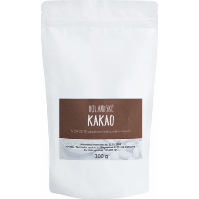 Zdravo a kvalitne, Holandské kakao (20-22% kakakového masla) 300 g