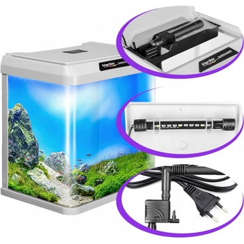 Kruger Meier Como akvarijní set bílý 16 l