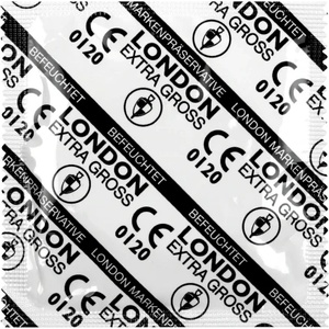 LONDON 100 бр. Презервативи Durex London Extra Gross - 56 mm