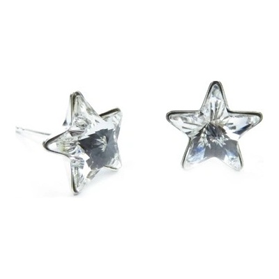 For You náušnice Swarovski elements napichovacie hviezdy číre Crystal Nau-hviezdy-006