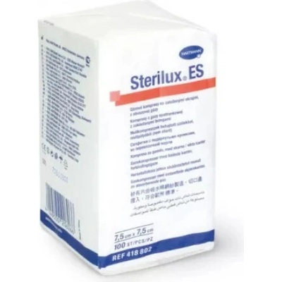 Hartmann Sterilux gázové štvorce 7,5 cm x 7,5 cm ne 100ks