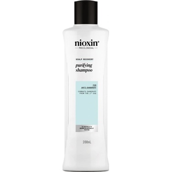 Nioxin Scalp Recovery Purifying Shampoo šampón pre rednúce vlasy bez objemu proti lupinám 200 ml